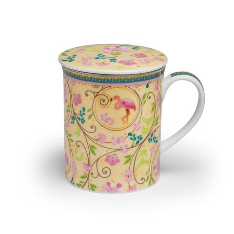 Kräuterteetasse „Emma“ mit Deckel und Edelstahlsieb, 0,3 l, im Geschenkkarton