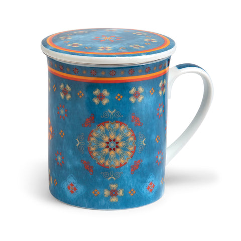 Kräuterteetasse „Agadir“ mit Deckel und Edelstahlsieb, 0,3 l, im Geschenkkarton